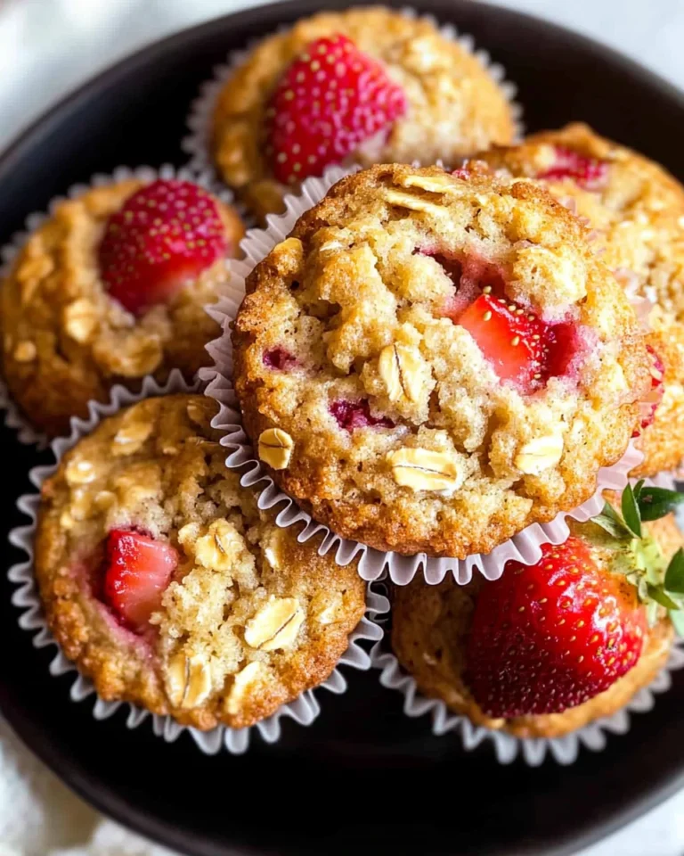 Strawberry Oatmeal Muffins