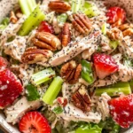 Strawberry Pecan Poppy Seed Chicken Salad