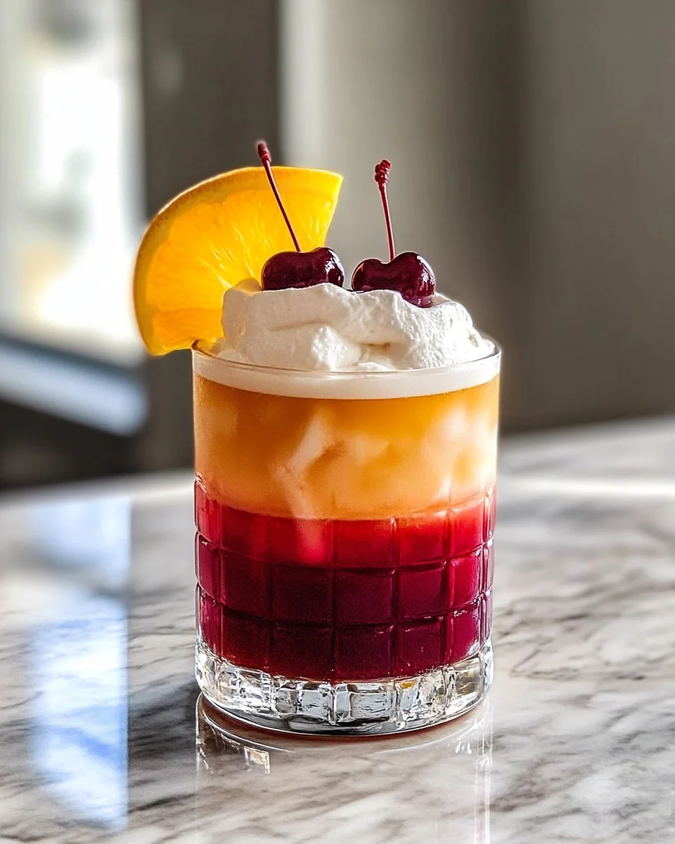 Tropical Cherry Rum Cocktail