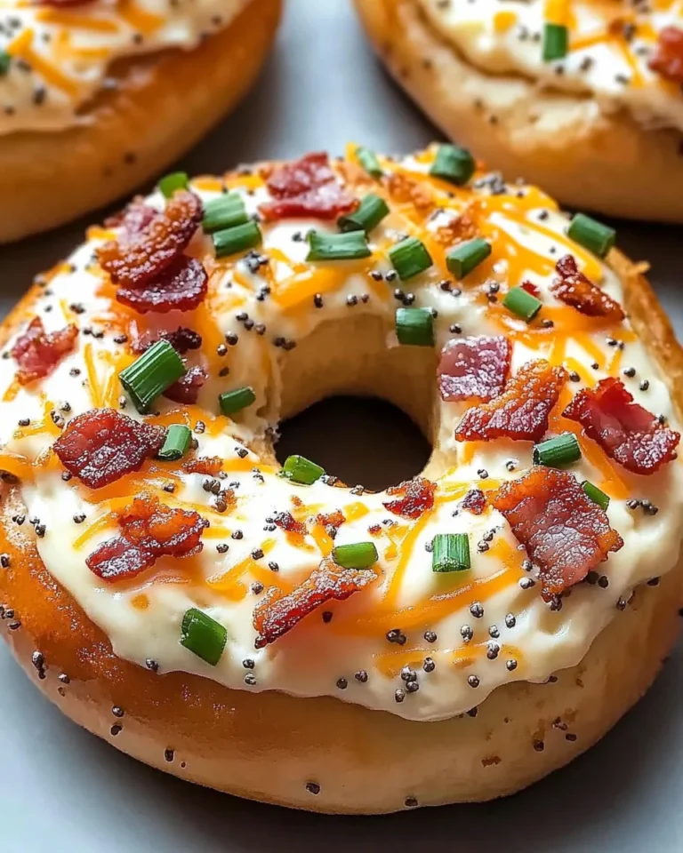 Zesty Turkey Bacon Cream Cheese Bagels