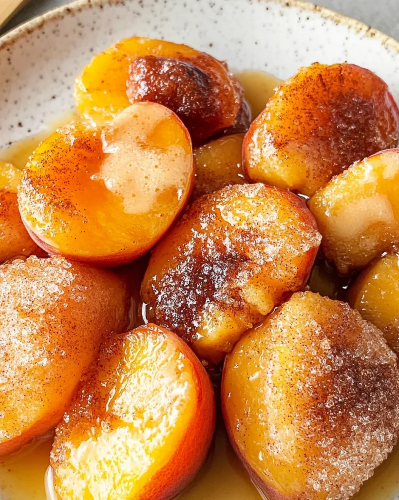 Air Fryer Peaches