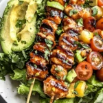 BBQ Chicken Skewer Salad