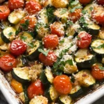 Balsamic Zucchini Tomato Bake