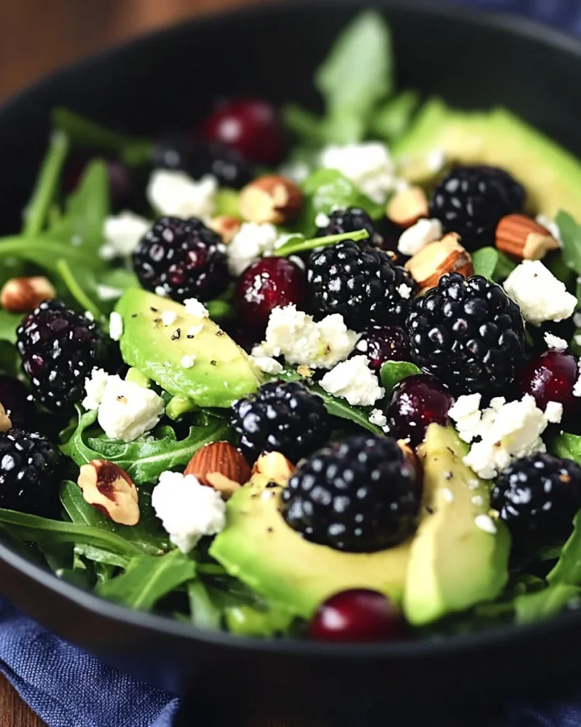 Blackberry, Avocado, and Arugula Salad