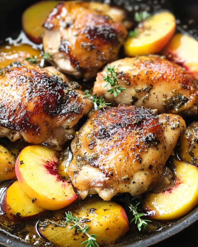 Chicken with Peaches - 30-Minute One-Pan Meal