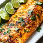 Chili Lime Baked Trout