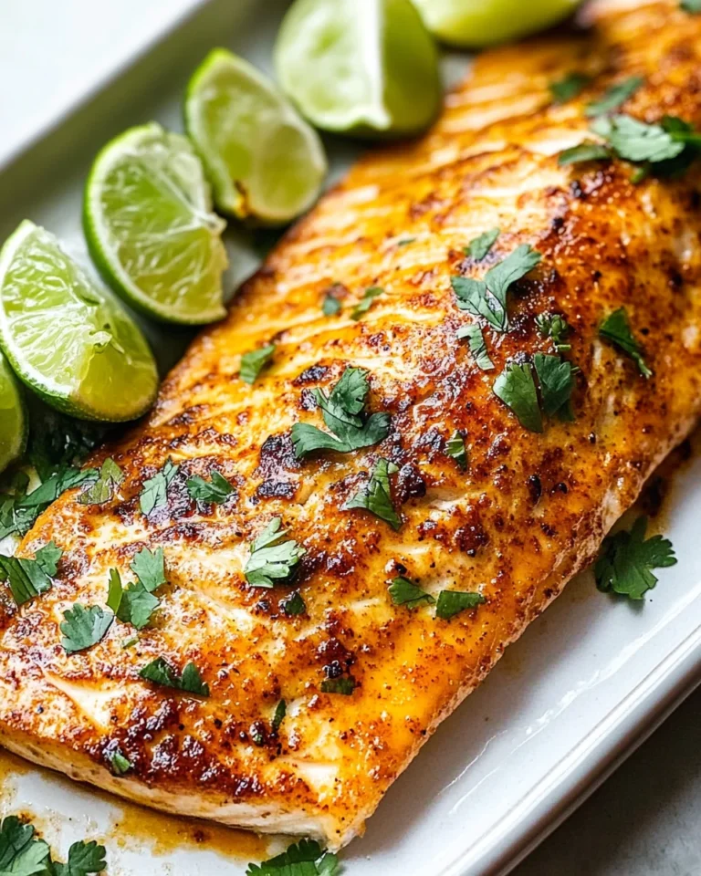 Chili Lime Baked Trout