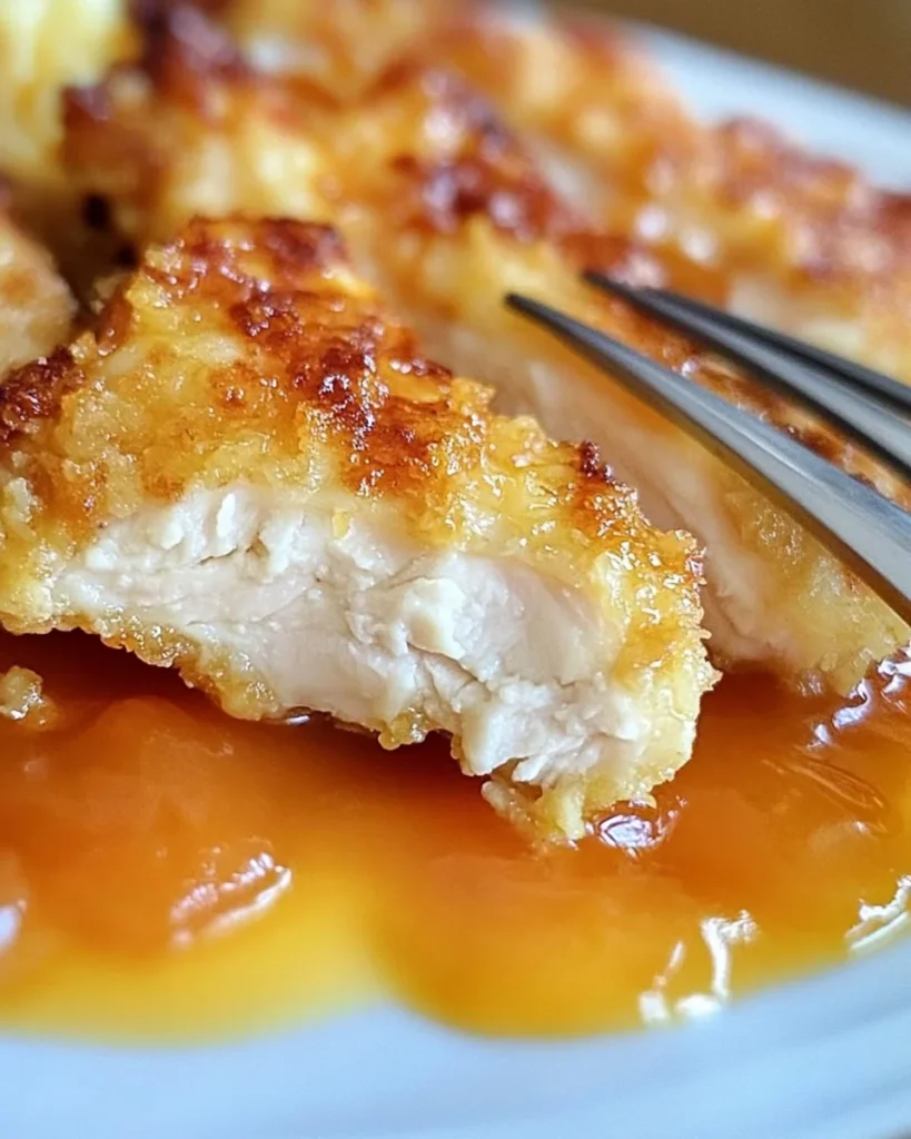 Coconut Chicken with Apricot Sauce