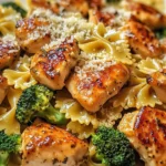 Cowboy Butter Lemon Bowtie Chicken with Broccoli