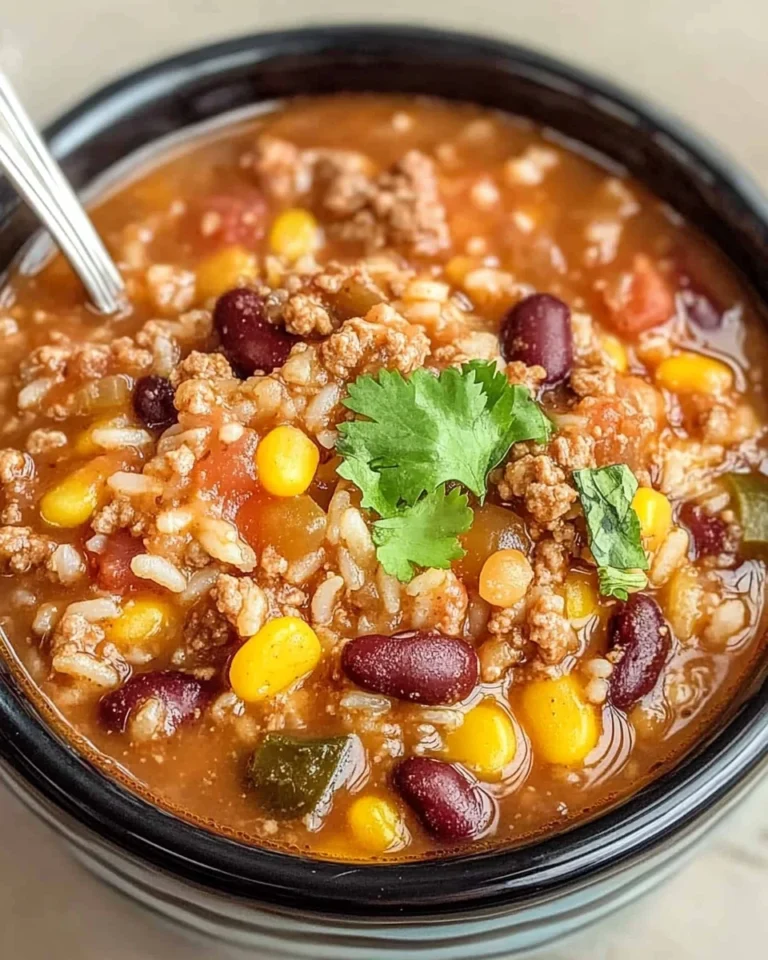 Crock Pot Taco Rice Soup Recipe