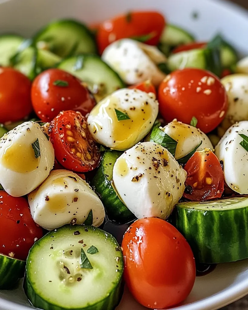 Cucumber Mozzarella Salad