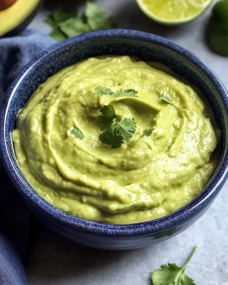 Easy Avocado Lime Crema