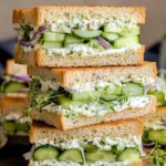 Easy Cucumber Salad Sandwiches