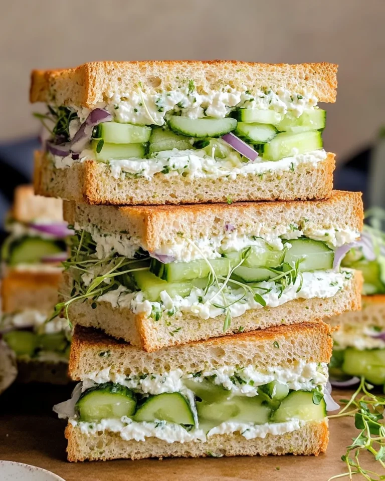 Easy Cucumber Salad Sandwiches