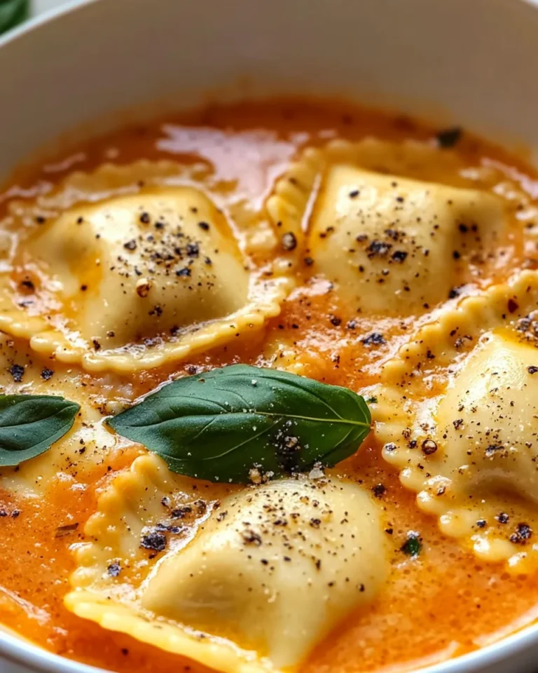 Easy Tuscan Ravioli Soup - theamazingfood