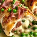 Fontina & Prosciutto Stuffed Chicken with Spring Vegetables