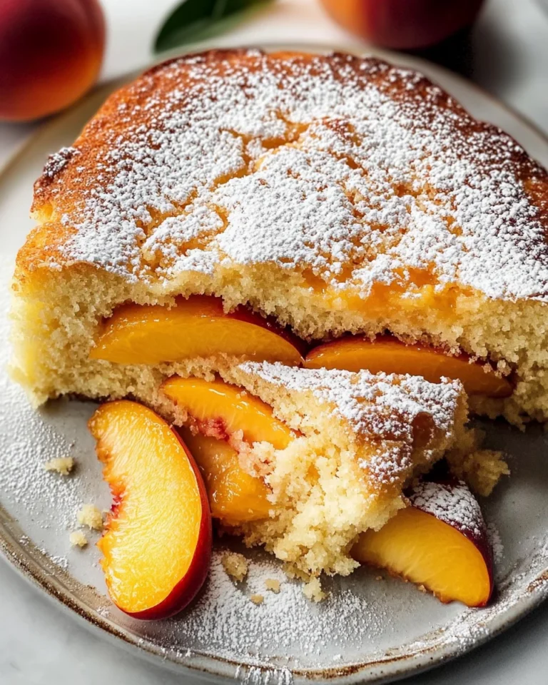 Fresh Peach Cake