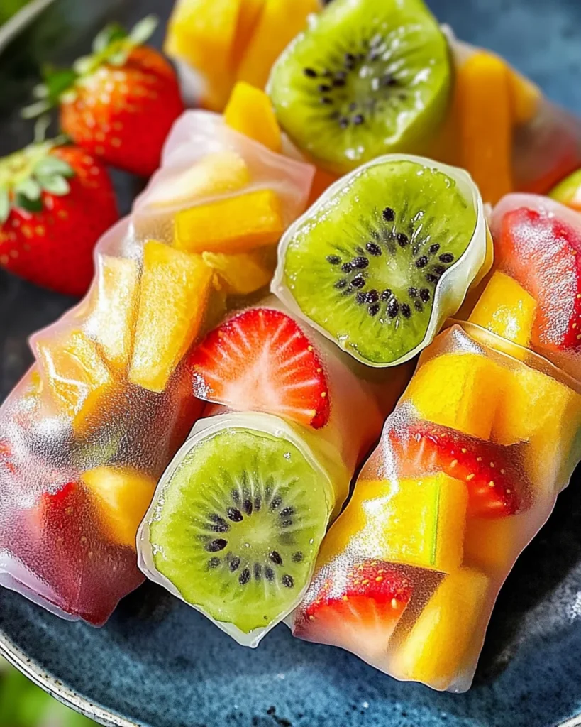 Fruit Spring Rolls - Kids Party Favorite!