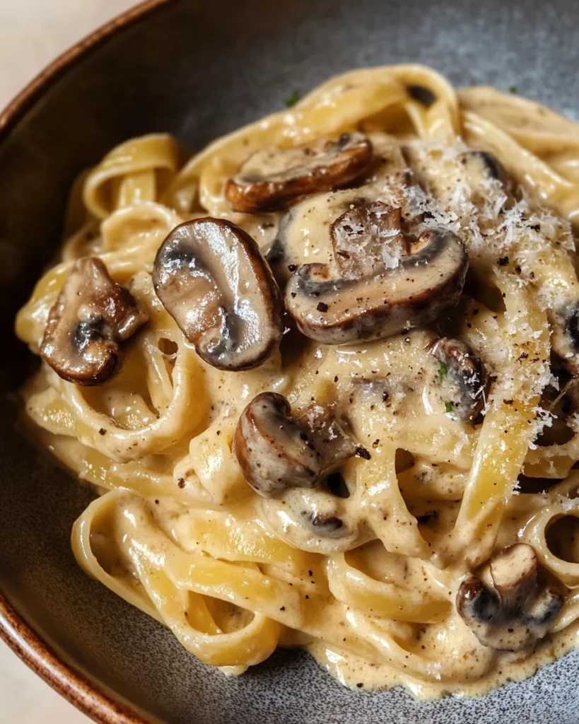 Gorgonzola Truffle Cream Sauce with Mushrooms