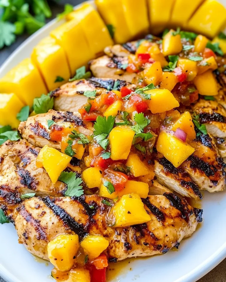 Grilled Mango Pineapple Chicken