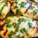 Grilled Salsa Verde Chicken with Pepper Jack