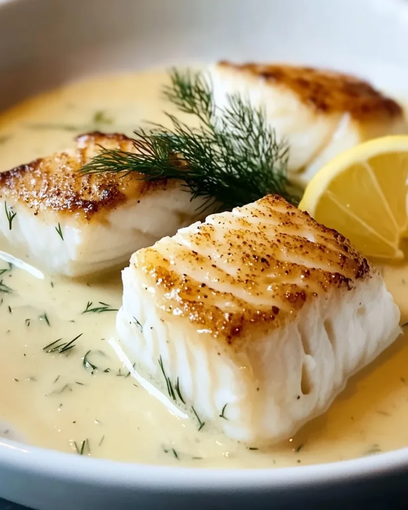 Healthy Halibut with Buerre Blanc