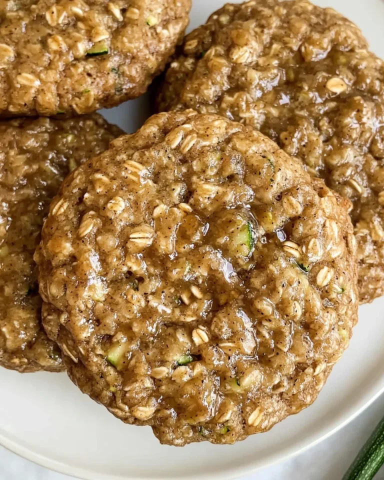 Healthy Zucchini Oatmeal Cookies