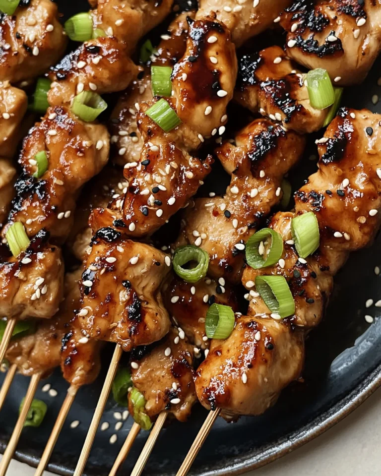 Honey Garlic Asian Chicken Kabobs