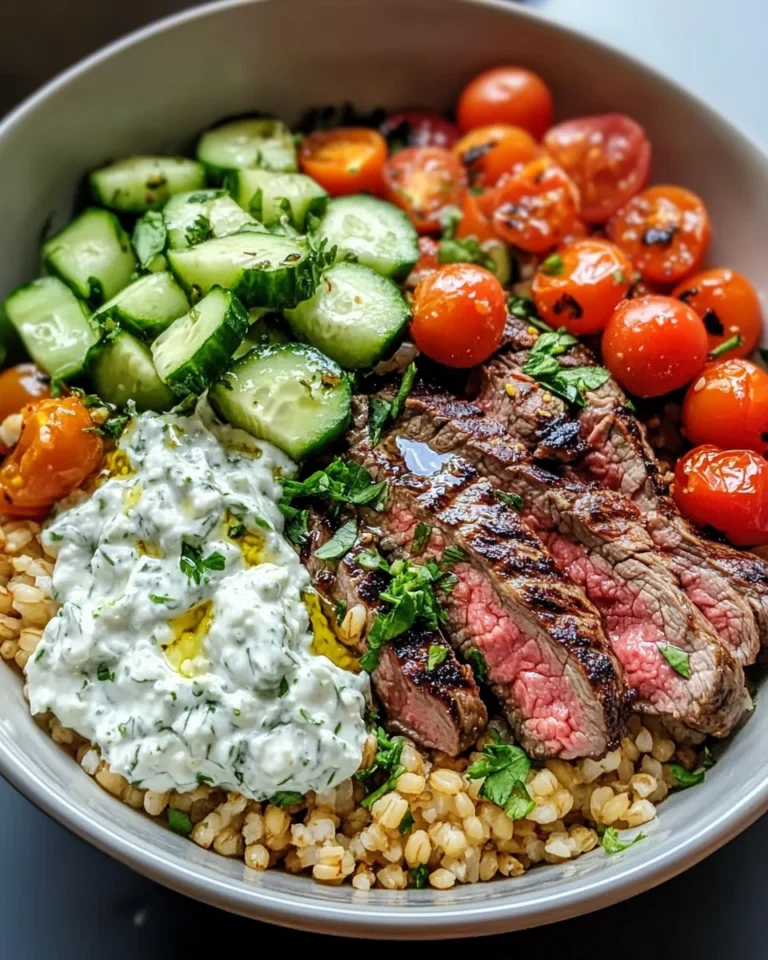 Mediterranean Steak Bowl Recipe