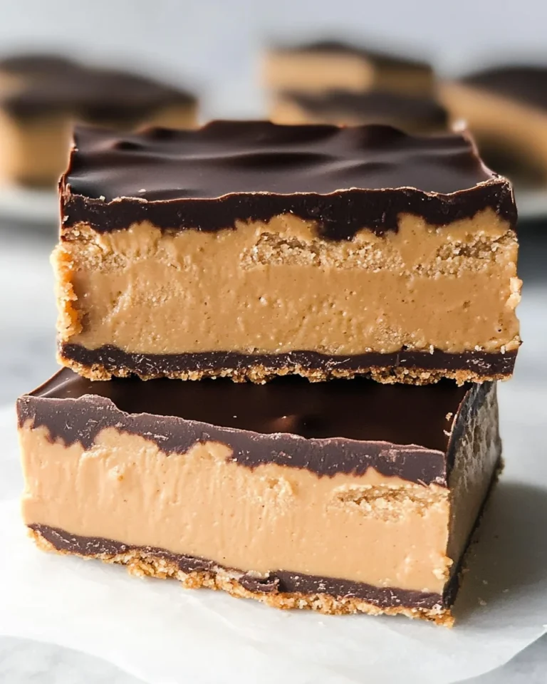 No Bake Peanut Butter Buckeye Bars
