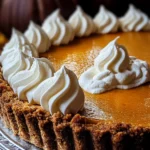 Pumpkin Cheese Pie with Gingersnap Crust