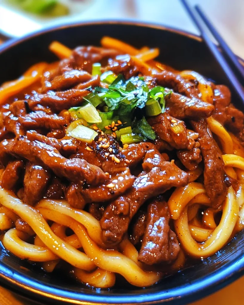 Simple Black Pepper Beef Udon – Quick, Savory & Delicious