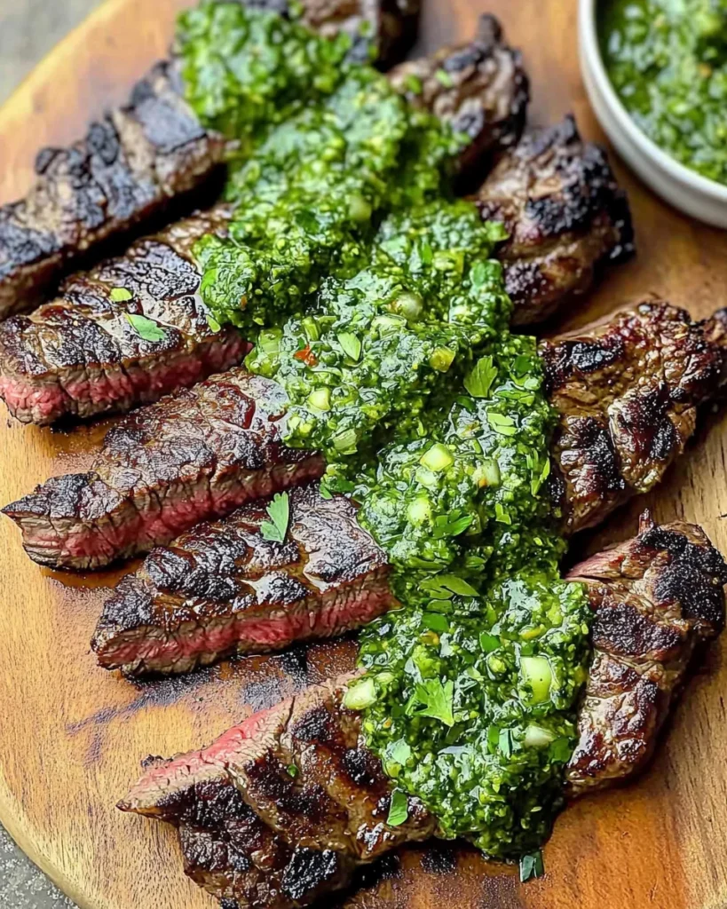 Skirt Steak Marinade Recipe with Chimichurri Recipe