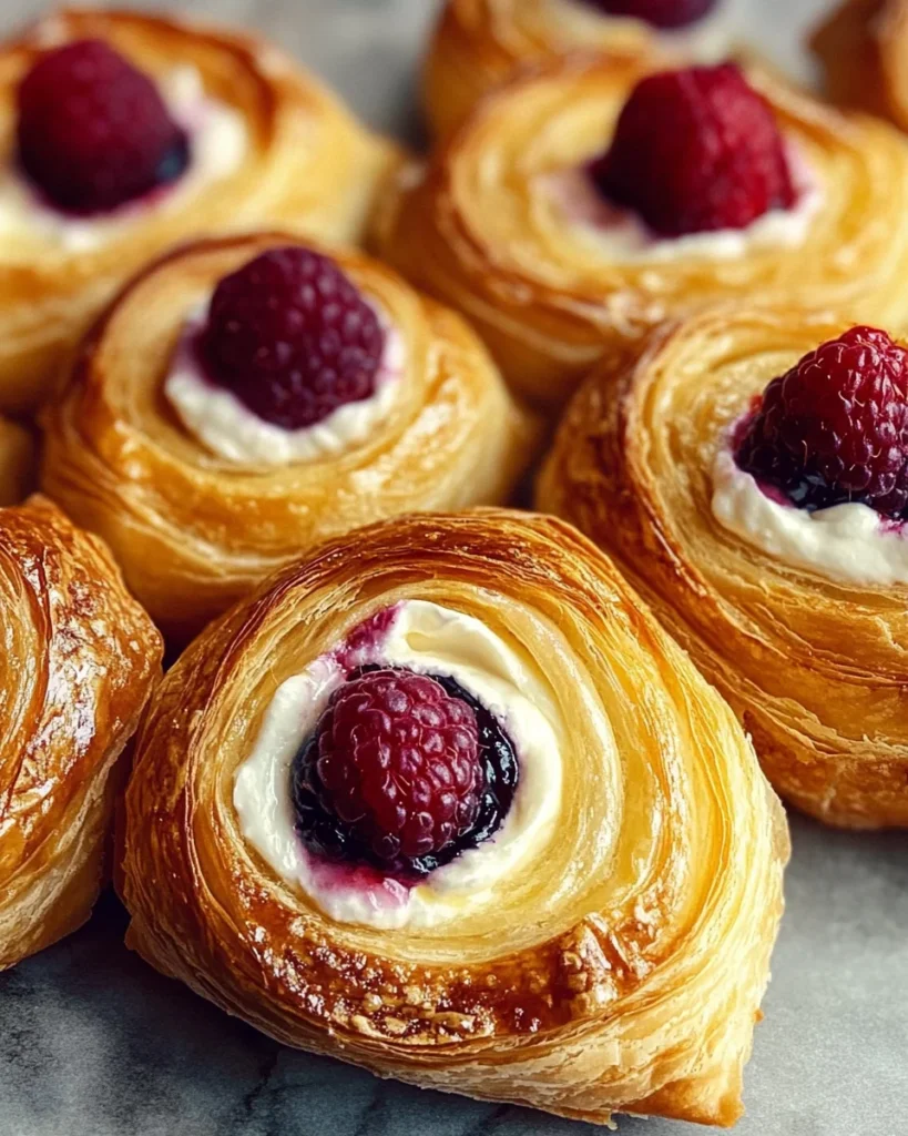 Sourdough Discard Raspberry Cream Cheese Danish Recipe
