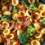 Spicy Bacon Broccoli Orecchiette