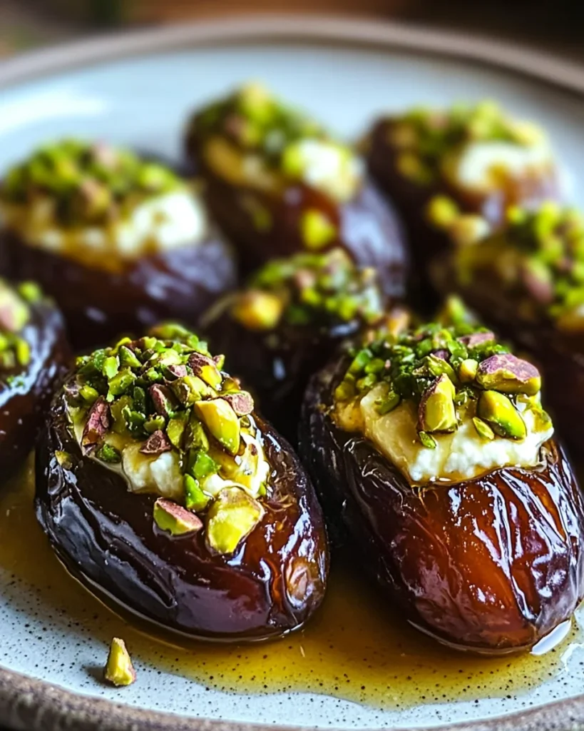 St. Patrick’s Day Treat: Honey Pistachio Ricotta Stuffed Dates