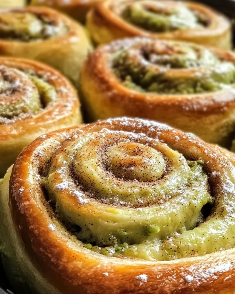 Warm Pistachio Cream Cinnamon Rolls for a Cozy Morning Treat