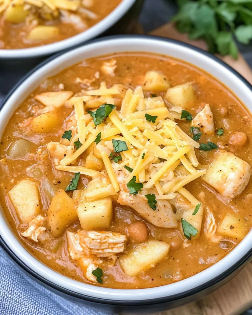 White Cheddar & Apple Chicken Chili