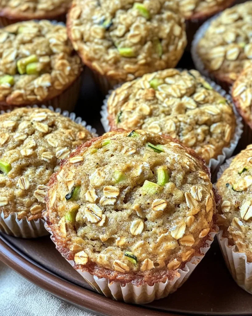 Zucchini Oatmeal Muffins