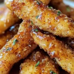 Air Fryer Honey Butter Garlic Chicken Tenders Recipe