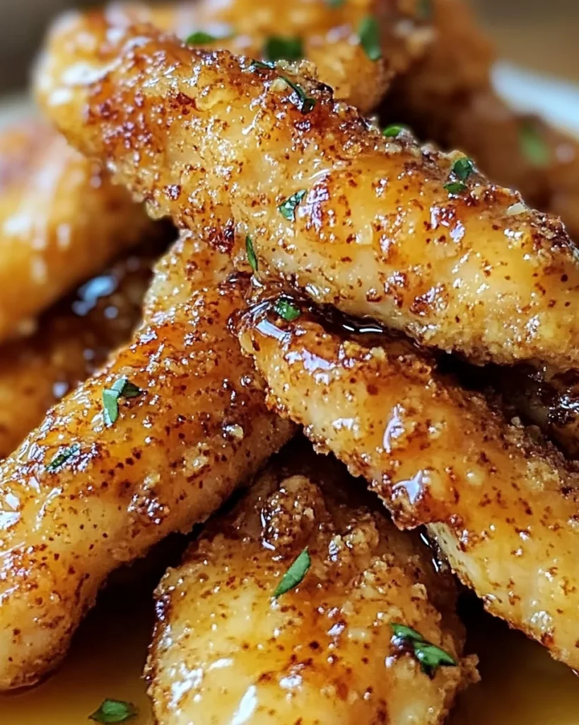 Air Fryer Honey Butter Garlic Chicken Tenders Recipe