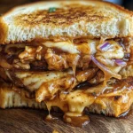 BBQ Chicken Grilled Cheese Sandwich