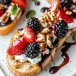 Berries & Goat Cheese Crostini