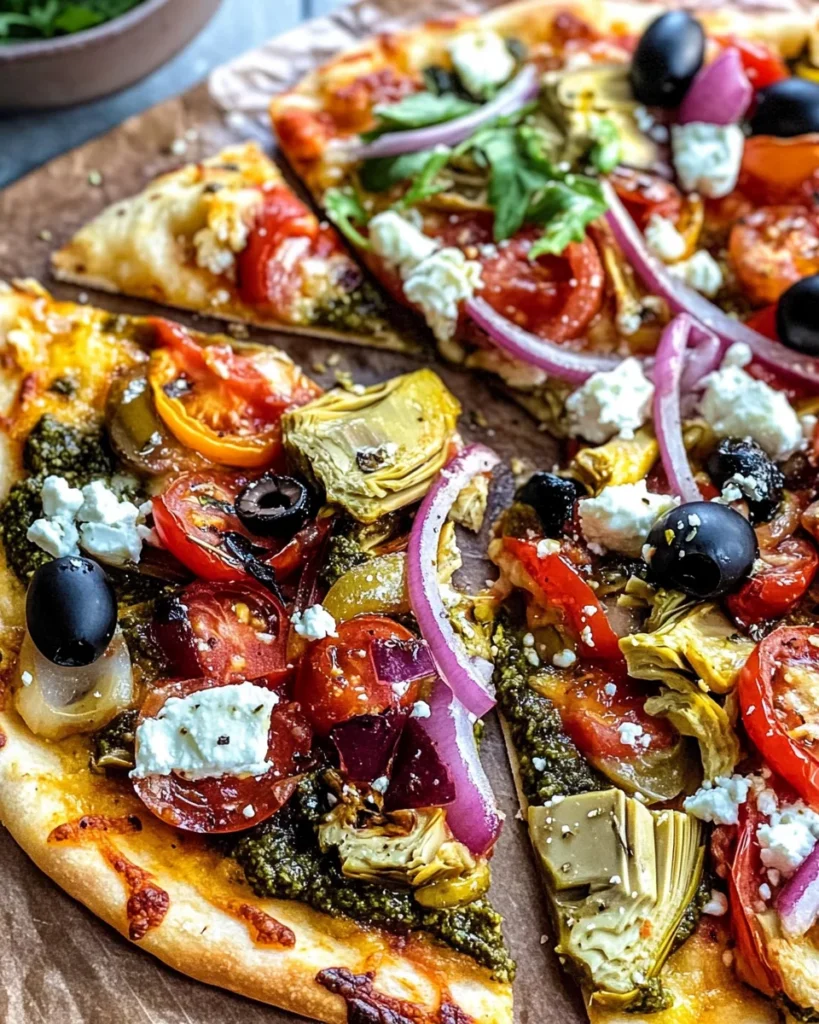 Best Mediterranean Flatbread Pizza
