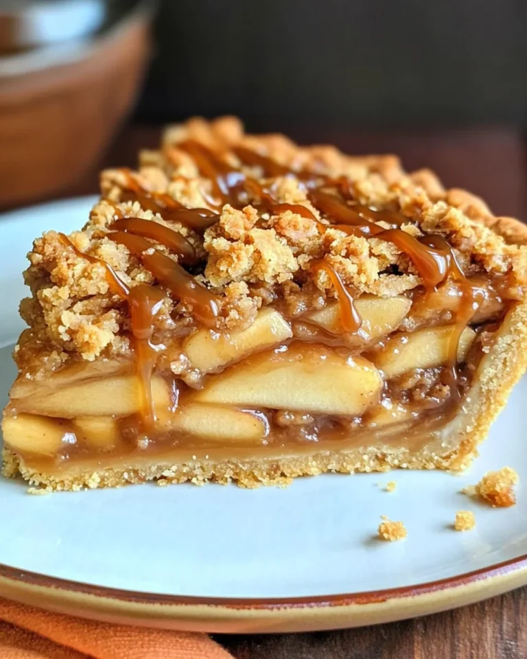 Caramel Apple Pie with Cookie Crust