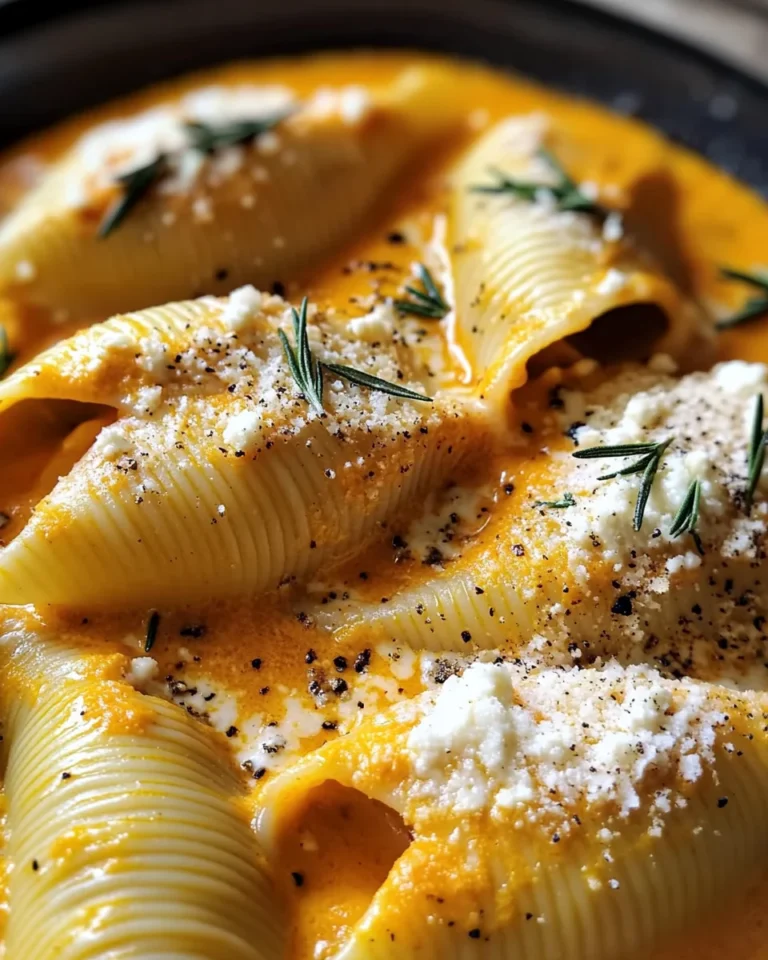 Comforting Stuffed Shells With Pumpkin Cream Sauce