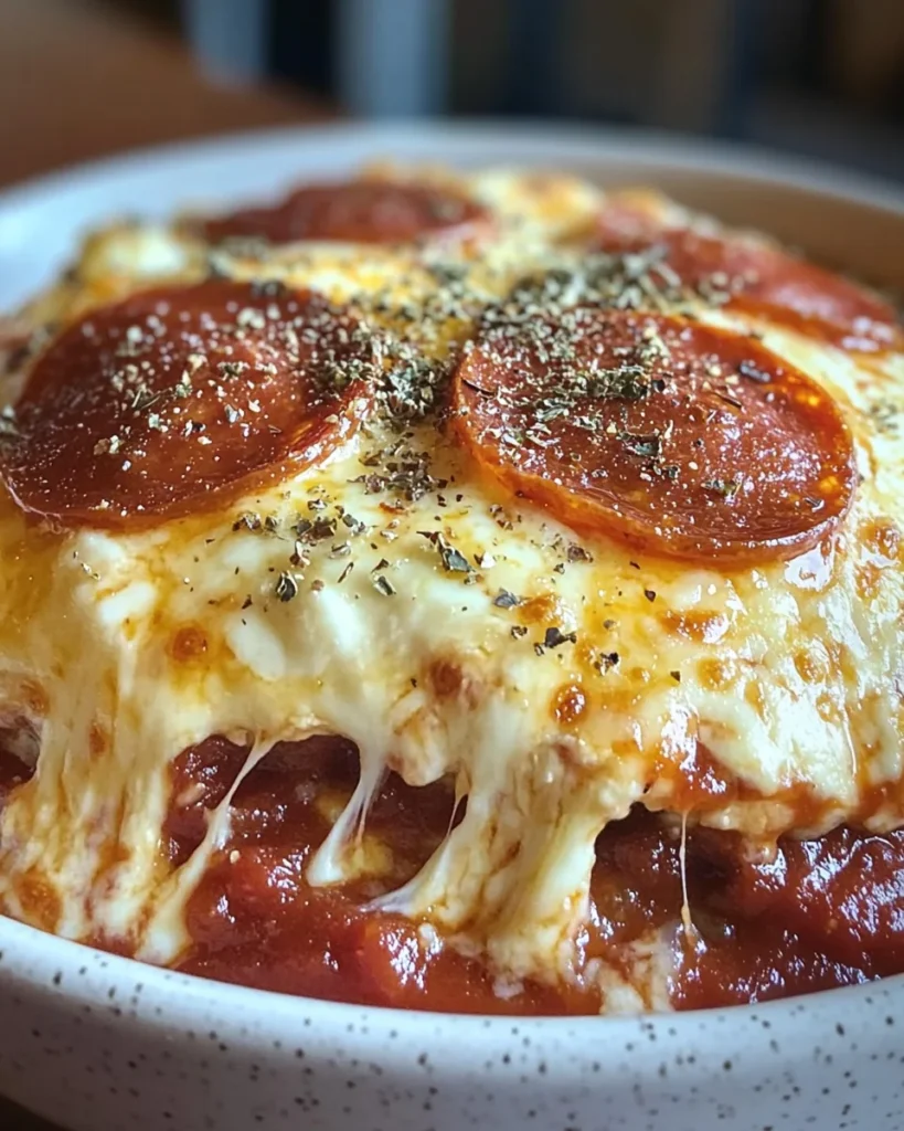 Cottage Cheese Pizza Bowl – Quick, Cheesy, Low-Carb Favorite