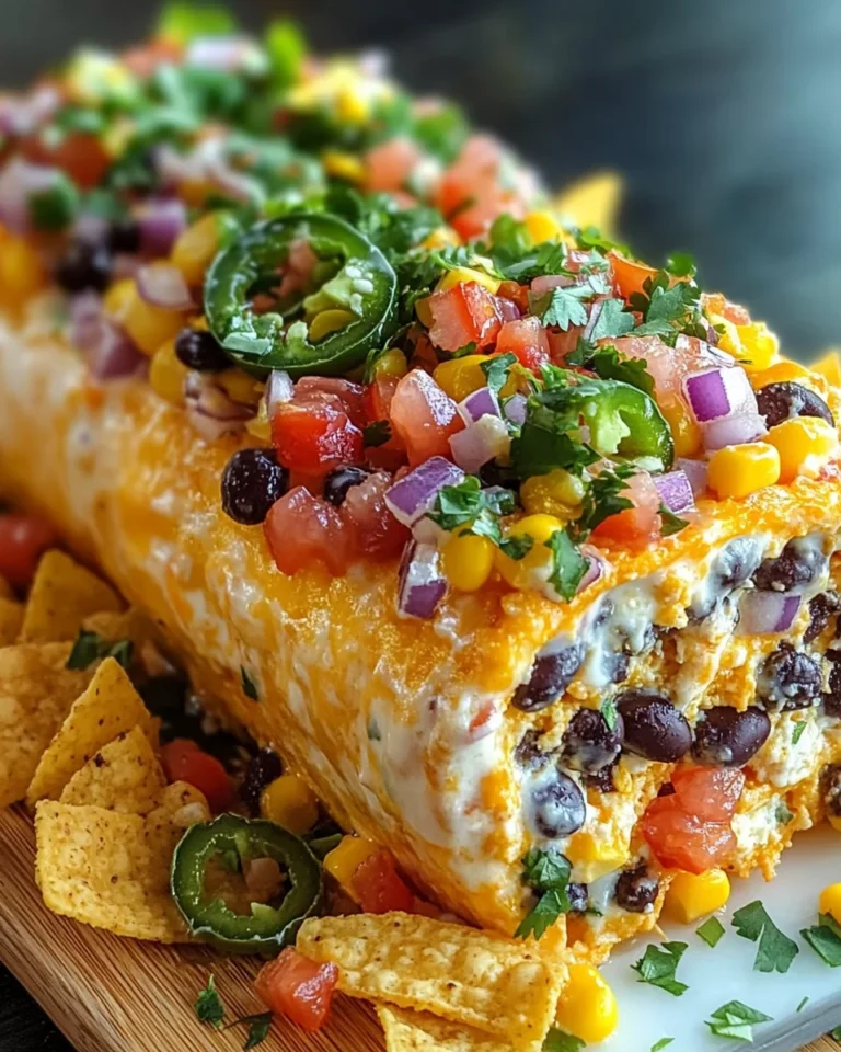 Cowboy Caviar Jalapeno Popper Cheese Log