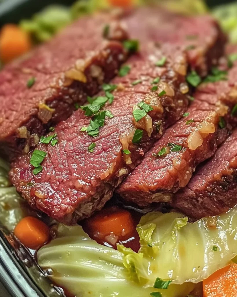Cozy Slow Cooker Corned Beef and Cabbage Recipe Easy Comfort Meal