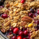 Cranberry Orange Pecan Crisp